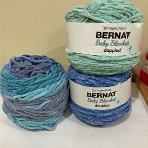 Bernat Baby Blanket Yarn - Teal and Blue